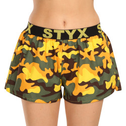 Caleçons femme Styx art sports rubber camouflage yellow (T1559)