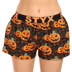 Caleçons femme Styx art sport caoutchouc Halloween citrouille (T1755)