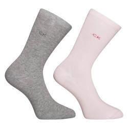 2PACK chaussettes pour femmes Calvin Klein haute multicolore (701218769 003)