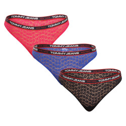 3PACK String femme Tommy Hilfiger multicolore (UW0UW04714 0SC)