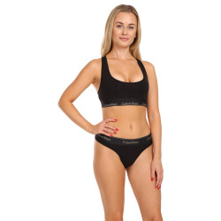 Ensemble pour femmes Calvin Klein soutien-gorge et string noir (QF7453E-UB1)