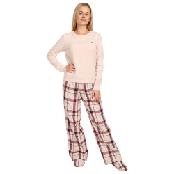 Pyjama femme Tommy Hilfiger avec pantoufles multicolores dans une boîte cadeau (UW0UW04853 0TA)