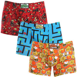 3PACK Boxers homme Styx long art caoutchouc classique multicolour (3F12914)