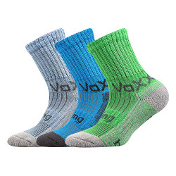 3PACK chaussettes pour enfants Voxx multicolores (Bomberik-mix-uni)