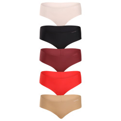 5PACK culotte femme Calvin Klein sans couture multicolore (QD5148E-HW1)