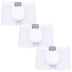 3PACK Boxers homme Styx caoutchouc classique white (3Q1061)