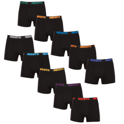 10PACK Boxers homme Nedeto noir (10NB004b)