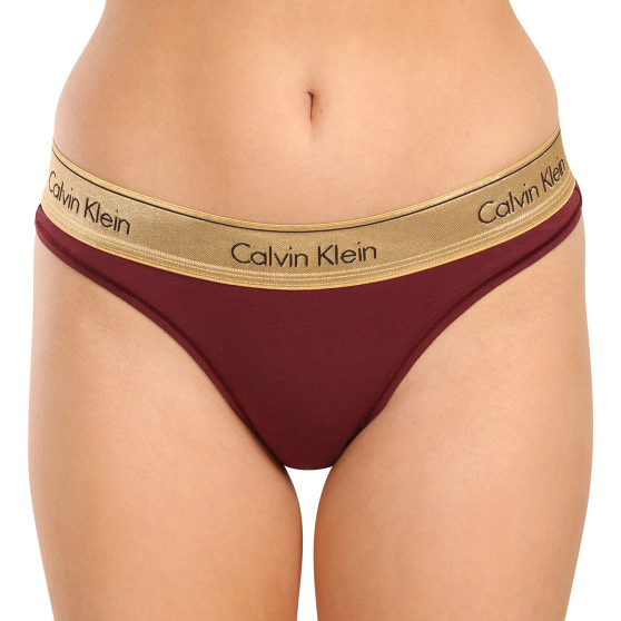 Culotte brésilienne pour femme Calvin Klein rouge (QF7452E-GEX)