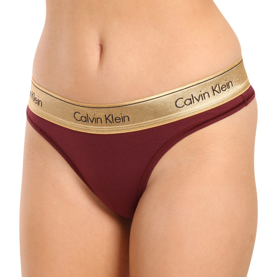 Culotte brésilienne pour femme Calvin Klein rouge (QF7452E-GEX)