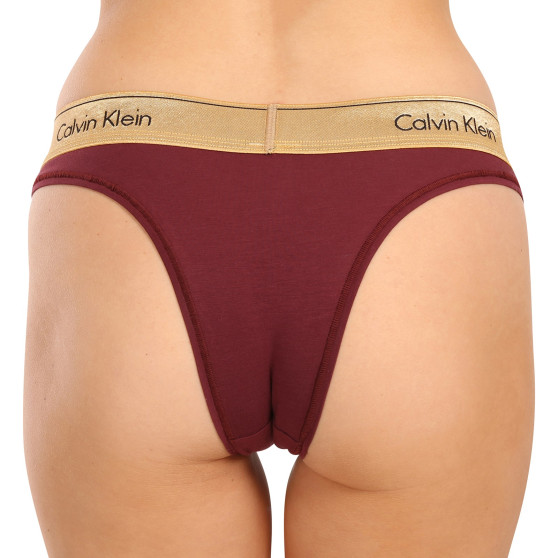 Culotte brésilienne pour femme Calvin Klein rouge (QF7452E-GEX)