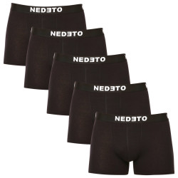 5PACK Boxers homme Nedeto noir (5NB001b)