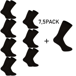 7,5PACK chaussettes Nedeto haute bambou noir (75NP001)