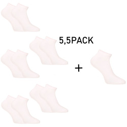 5,5PACK chaussettes Nedeto bas bambou blanc (55NPN100)