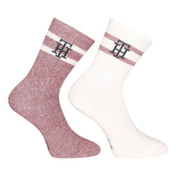 2PACK chaussettes pour femmes Tommy Hilfiger haute multicolore (701225399 001)