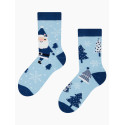 Chaussettes chaudes pour enfants Dedoles Père Noël en bleu (DKWS1074)