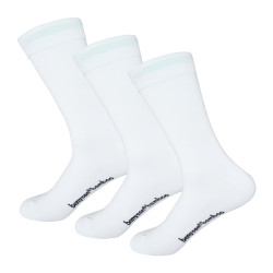 3PACK chaussettes Benysøn haut bambou blanc (BENY-1002)