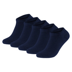 5PACK chaussettes Gianvaglia low bleu foncé (SK-503)