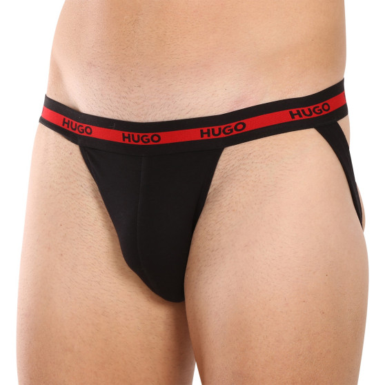 3PACK jockstraps pour hommes HUGO multicolore (50496724 622)