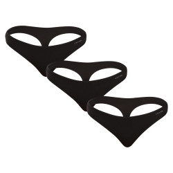 3PACK string femme Calvin Klein noir (QD5217E-UB1)