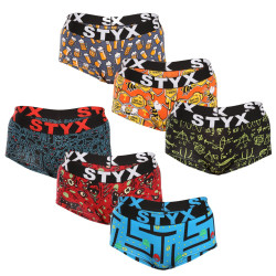 6PACK culotte femme Styx art avec jambe multicolore (6IN12697124)