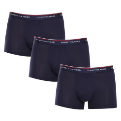 3PACK Boxers homme Tommy Hilfiger bleu foncé (1U87903842 409)