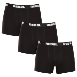 3PACK Boxers homme Nedeto Rebel noir (3NBR001)