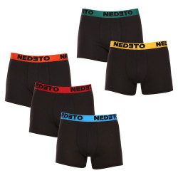 5PACK Boxers homme Nedeto noir (5NB002b)