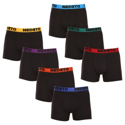 7PACK Boxers homme Nedeto noir (7NB002b)