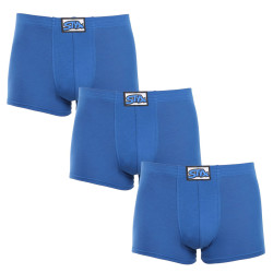 3PACK Boxers homme Styx caoutchouc classique blue (3Q1167)