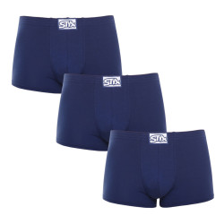 3PACK Caleçon homme Styx caoutchouc classique dark blue (3Q0968)