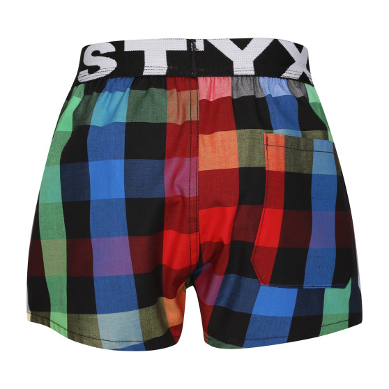 Caleçons enfant Styx sport élastique multicolore (BJ1012)