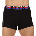 Caleçon homme Styx sport élastique noir tricolore (G1960)