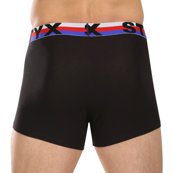 Caleçon homme Styx sport élastique noir tricolore (G1960)