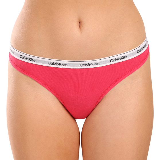 3PACK String femme Calvin Klein multicolore (QD5209E-NP4)