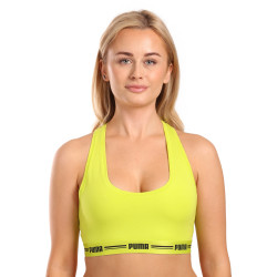 Soutien-gorge de sport pour femmes Puma jaune (604022001 021)