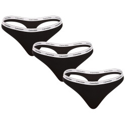 3PACK string femme Calvin Klein noir (QD5209E-UB1)