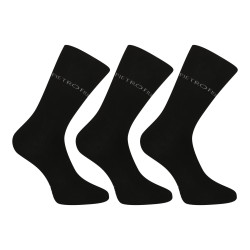 3PACK chaussettes Pietro Filipi haut bambou noir (3PBV001)