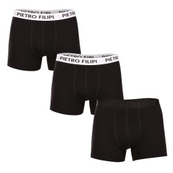 3PACK Boxers homme Pietro Filipi noir (3BCL007)