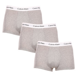 3PACK Boxers homme Calvin Klein gris (U2664G-KS0)