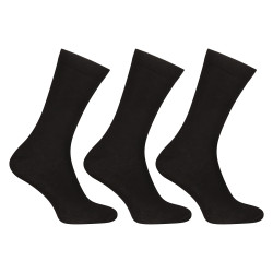 3PACK chaussettes Nedeto haut bambou noir (3PBV01)