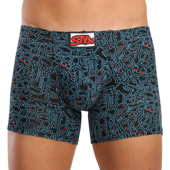 3PACK Boxers homme Styx long art caoutchouc classique multicolour (3F12692)