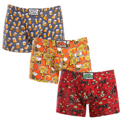 3PACK Boxers homme Styx long art caoutchouc classique multicolour (3F13714)