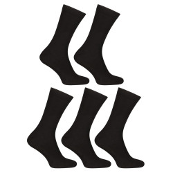 5PACK chaussettes Nedeto haut bambou noir (5PBV01)