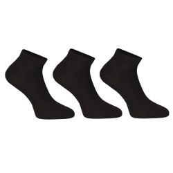 3PACK chaussettes Nedeto low bamboo black (3PBN01)