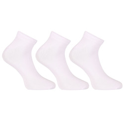 3PACK Nedeto chaussettes basses bambou blanc (3PBN02)