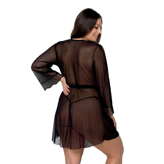 Robe de chambre pour femmes Passion noir (Amberly peignoir)