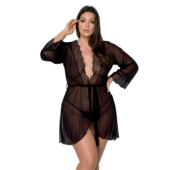 Robe de chambre pour femmes Passion noir (Amberly peignoir)