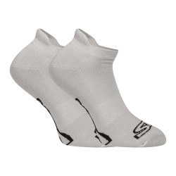 Chaussettes Styx grises basses avec logo noir (HN1062)