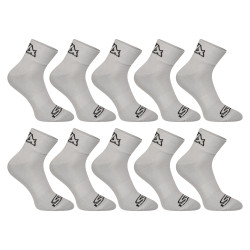 10PACK chaussettes Styx cheville gris (10HK1062)