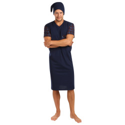 Chemise de nuit pour hommes Foltýn bleu foncé (FNKK21)